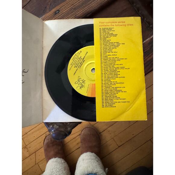 Vintage Walt Disney Read Along Book & Record, Brer Rabbit & Tar Baby 33RPM, 1977 - Picture 3 of 3